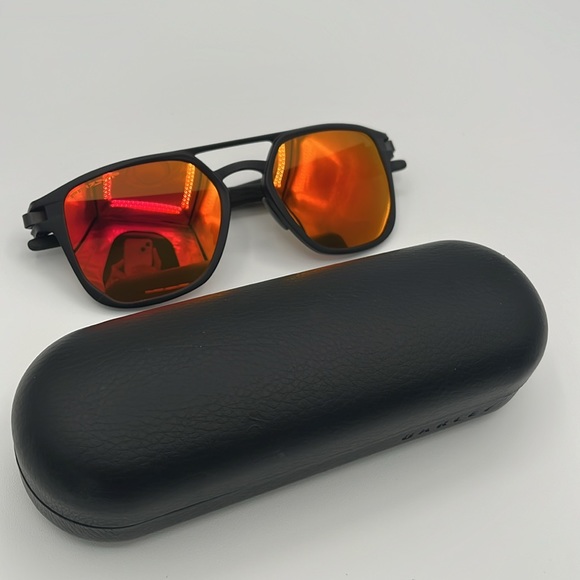 Oakley Prizm P Orange Mirrored Sunglasses - Picture 13 of 13